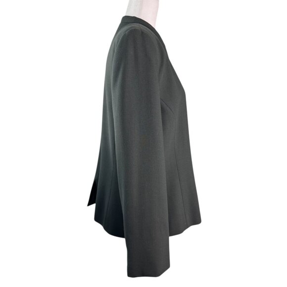 CARLISLE Vintage Blazer Jacket Grayish-Green Button Front 100% Wool Women's 14 - Picture 5 of 8